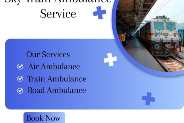 Choose Sky Train Ambulance service in Varanasi and get your critical patient to the hospital at nominal charges