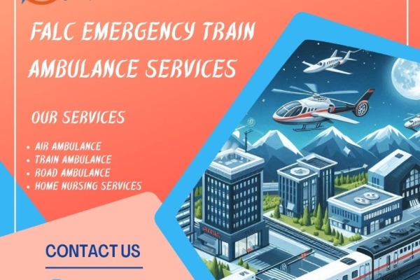 FALC Train Ambulance in Ranchi Provides Medical Transportation with ICU Facilities