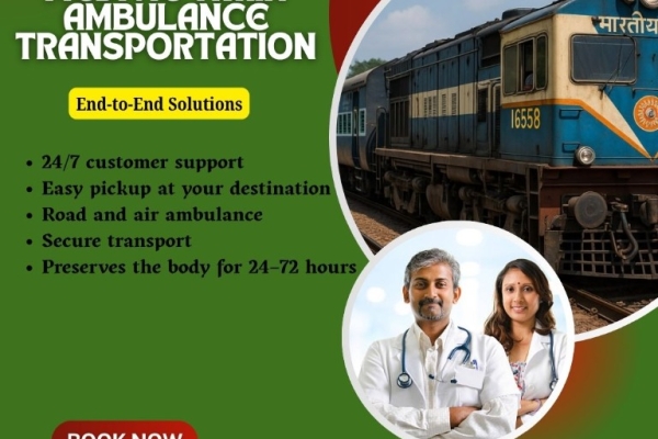 Avail of the Medivic train ambulance from Ranchi to provide designated patient conveyances
