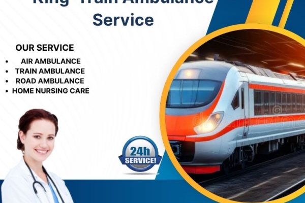 Through King Train Ambulance Service Varanasi, your patient is transported to their destination