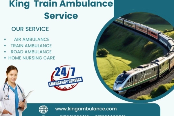 King Train Ambulance Service in Nagpur transports your patient to their destination