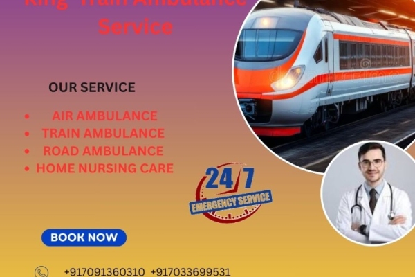 Through King Train Ambulance Service, your patient is provided a life-saving transfer facility in Bhopal.