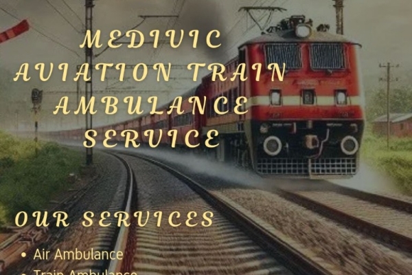 Medivic Aviation Offers Medical Support Personnel in Transit in Patna in its Train Ambulance
