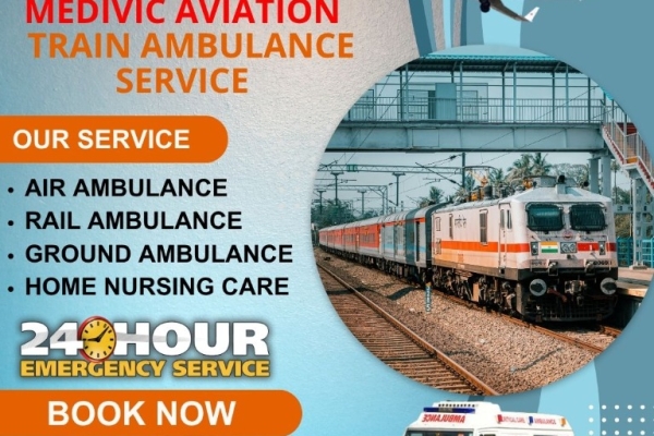 Medivic Aviation Train Ambulance in Patna Offers Skilled Medical Personnel On Board Trains