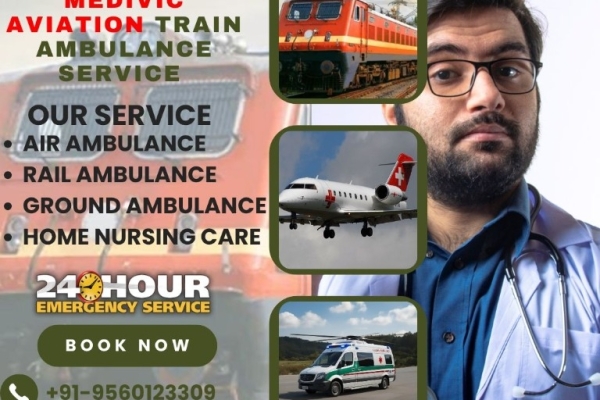 Transfer Patients at the Lowest Price through Medivic Aviation Train Ambulance in Mumbai