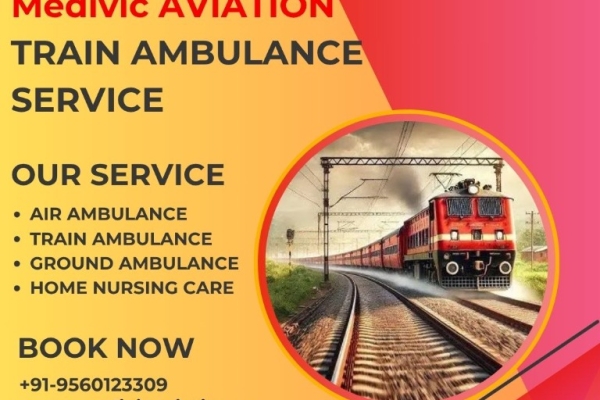 Medivic Aviation Train Ambulance in Dibrugarh is the best service provider to provide low-cost transfers