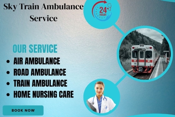 Sky is ready immediately as per the Demand in Bokaro in its Train Ambulance