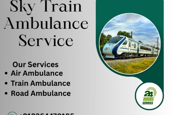 Book Sky Train Ambulance Service in Nagpur to transport your critical patient to the hospital immediately