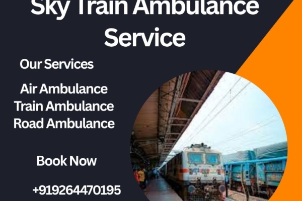Hire Sky Train Ambulance service in Ranchi to transport your critical patient to the hospital immediately