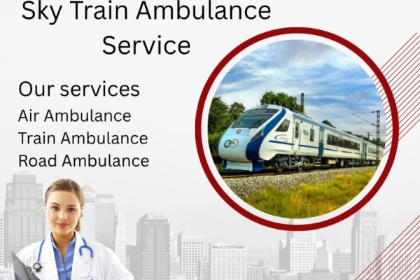 Use Sky Train Ambulance Services to shift your critical patient in Siliguri with high tech medical setup