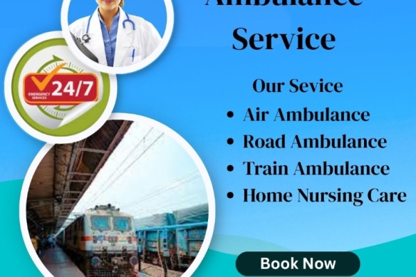 Choose Sky train Ambulance Service in Jabalpur with Low Medical Team
