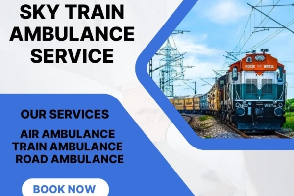 Now book Sky Train Ambulance Services in Jabalpur and provide safe transportation to patients at affordable prices