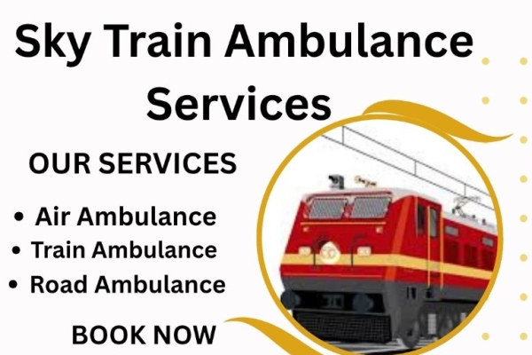 Book Sky Train Ambulance Services in Patna to transport your critical patient to the hospital immediately