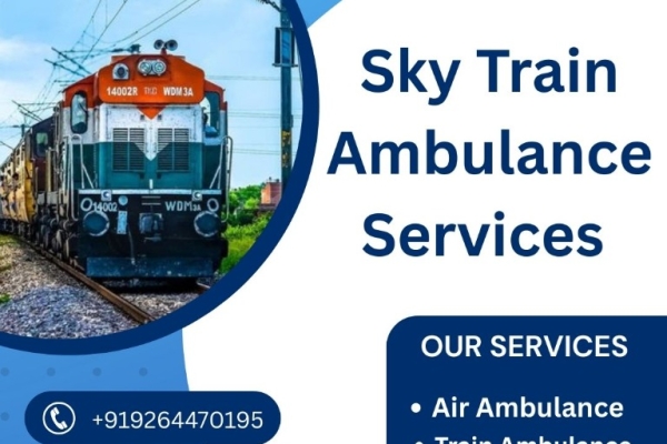 Book Sky Train Ambulance Services in Jamshedpur for Risk-Free Medical Transportation