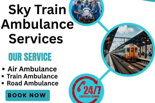 Tech Sky Train Ambulance Services in Jamshedpur to take care of patients in emergency situations