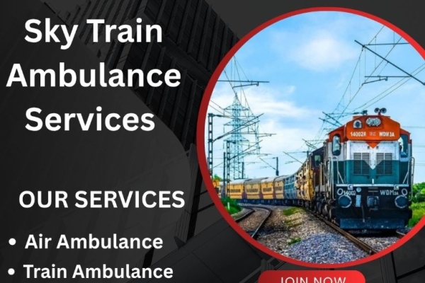 Choose Sky Train Ambulance Services in Silchar for a hassle-free journey under the supervision of a doctor and healthcar