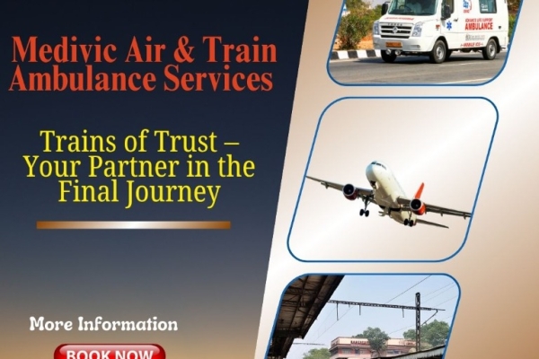 Medivic Train Ambulance in Ranchi is available as per your needs