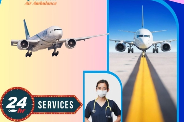 Vedanta Air Ambulance Service in Siliguri with Life Support, Latest Medical Equipment