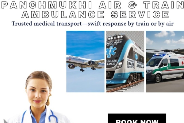 Panchmukhi Train Ambulance Services in Patna is the one stop solution for patients