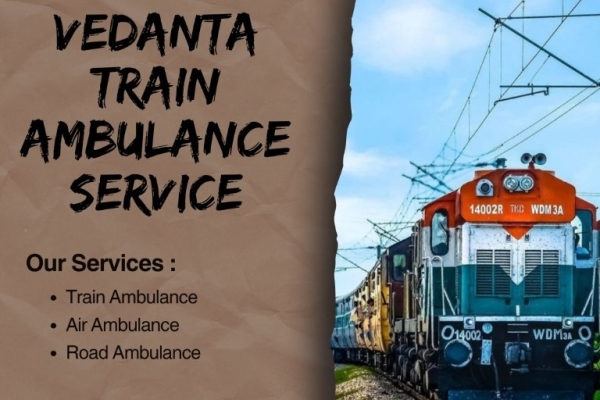 During transfers, Vedanta Train Ambulance in Mumbai offers precise diagnosis