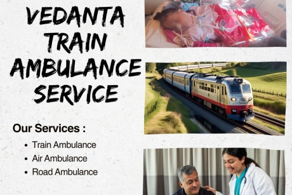 The greatest ventilator service in Guwahati is included with Vedanta Train Ambulance