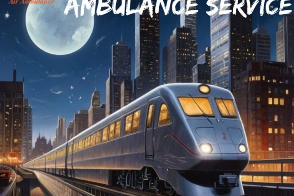 For a speedy transfer in Guwahati, Vedanta provides a fast train ambulance