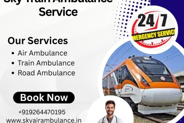 Use Sky Train Ambulance Services to shift your critical patient in Jabalpur with high tech medical setup