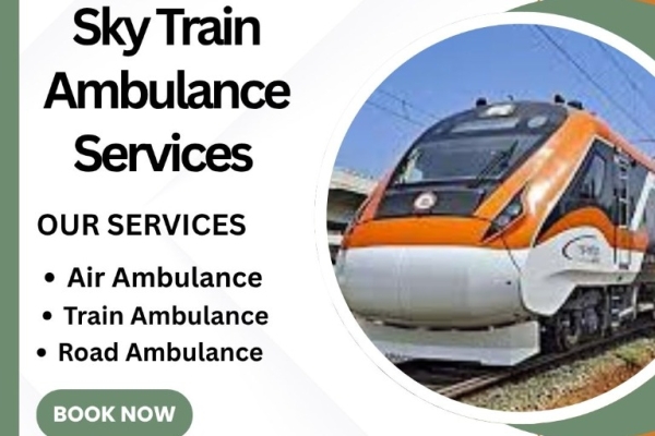 Choose Sky Train Ambulance Services in Jamshedpur to transport your injured patient comfortably