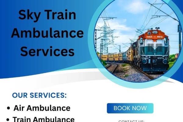 Get the best Sky Train Ambulance Services in Gorakhpur at affordable prices.