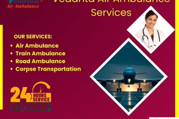 Vedanta confers ambulance services in Indore with all the necessary equipment by air ambulance