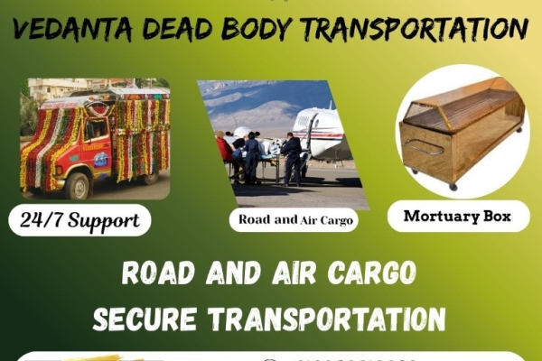 Vedanta Dead Body Transportation in Varanasi Keeps the Dead Body in a Mortuary Box