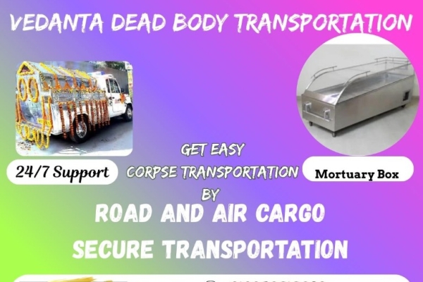 The dead body transit clearly in Vellore by Vedanta Air Cargo