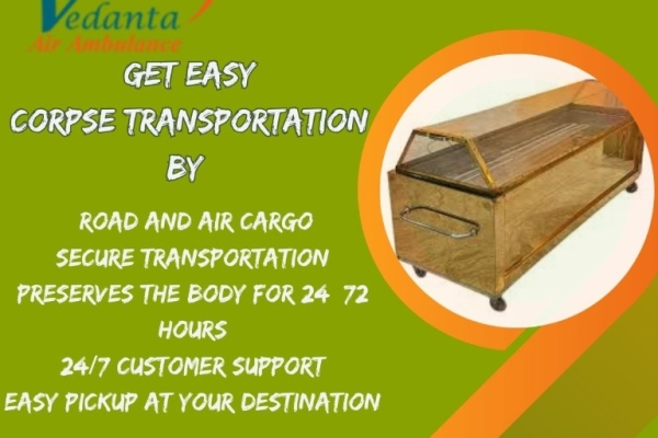 Vedanta hearse transport service in Chennai is readily available