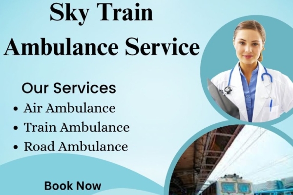 Choose Sky Train Ambulance Transport Service in Jabalpur for your critical patient
