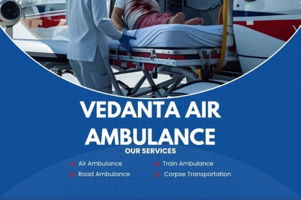 Urgently transferring your patient from Raipur to Hyderabad by Vedanta Air Ambulance