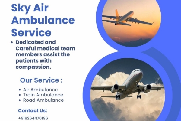 Transport Medical Patients Safely With Sky Air Ambulance From Raipur To Delhi