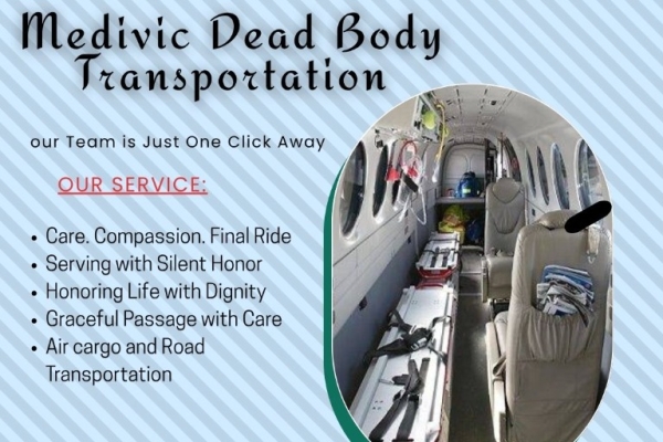 Medivic Freezer Box Transportation in Bangalore Taking the Bodies of the Deceased to the Selected Location