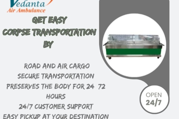 Vedanta hearse transport offers respectful transportation for families in Hyderabad
