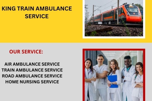 Select King Train Ambulance for Long Covering Distance Travel from Delhi