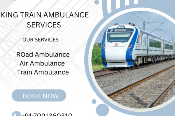 Book King Train Ambulance service in Siliguri for your critical patient now at a very affordable rate