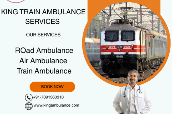 Book the most reliable King Train Ambulance service in Siliguri for your sick patient