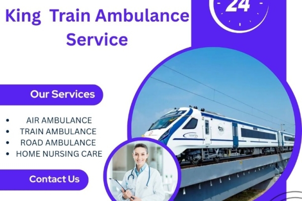 King Train Ambulance Service provides life saving transfer facility to patients in Raipur.