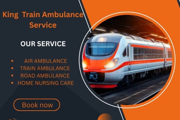 King Train Ambulance in Dibrugarh transports patients to their destination at the fastest speed.