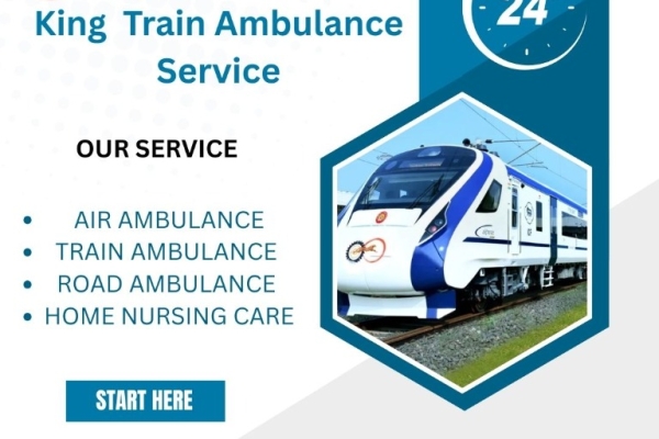 King Train Ambulance in Varanasi transports patients from one place to another at a fast speed