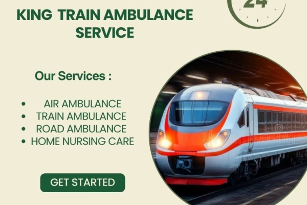 King Train Ambulance in Raipur transfers your sick patient to their destination at a very high speed