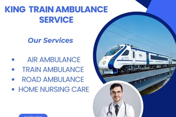 King Train Ambulance Service in Raipur which provides well-equipped transportation facility to your patient.