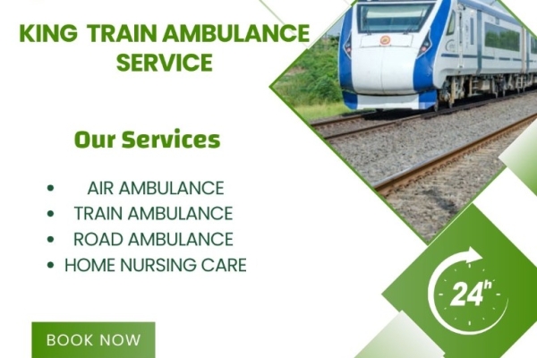 King Train Ambulance Service in Jamshedpur provides a safe transfer facility to your patient