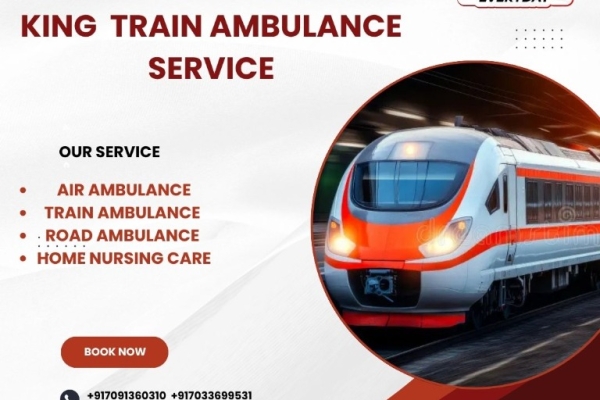 King Train Ambulance Service in Nagpur provides your patient with a quick transfer to their destination.