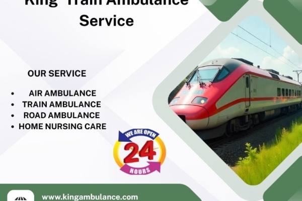 King Train Ambulance Service in Varanasi provides quick transfer of your patient to their destination.