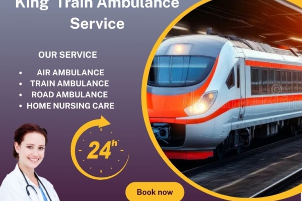 King Train Ambulance Service in Bhopal provides a safe and hassle-free transfer facility for your patient.